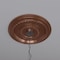 Ekena Millwork Cole PVC Ceiling Medallion (Fits Canopies up to 5 1/8"), Bright Coat Copper, 19"OD x 3 1/2"ID x 1"P CMP19COBCO - alternate 6